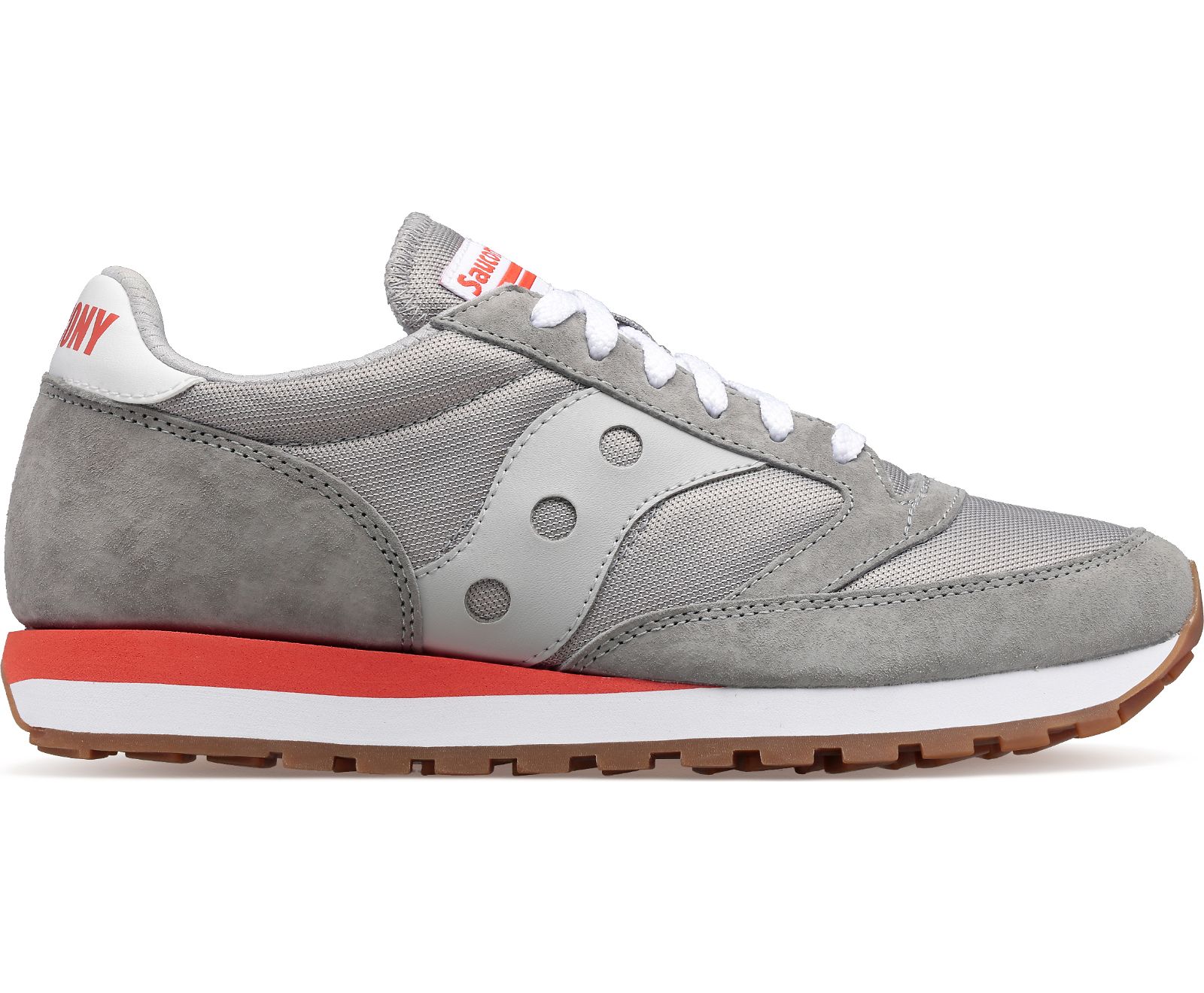 Men\'s Saucony Jazz 81 Originals Grey / Red | Singapore 390MQZA